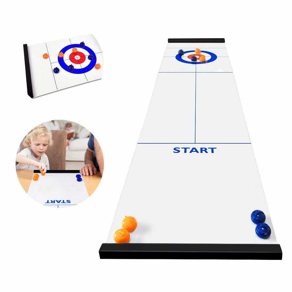 Tisch Curling Spiel – Mini Curling Game Set für Party & Büro