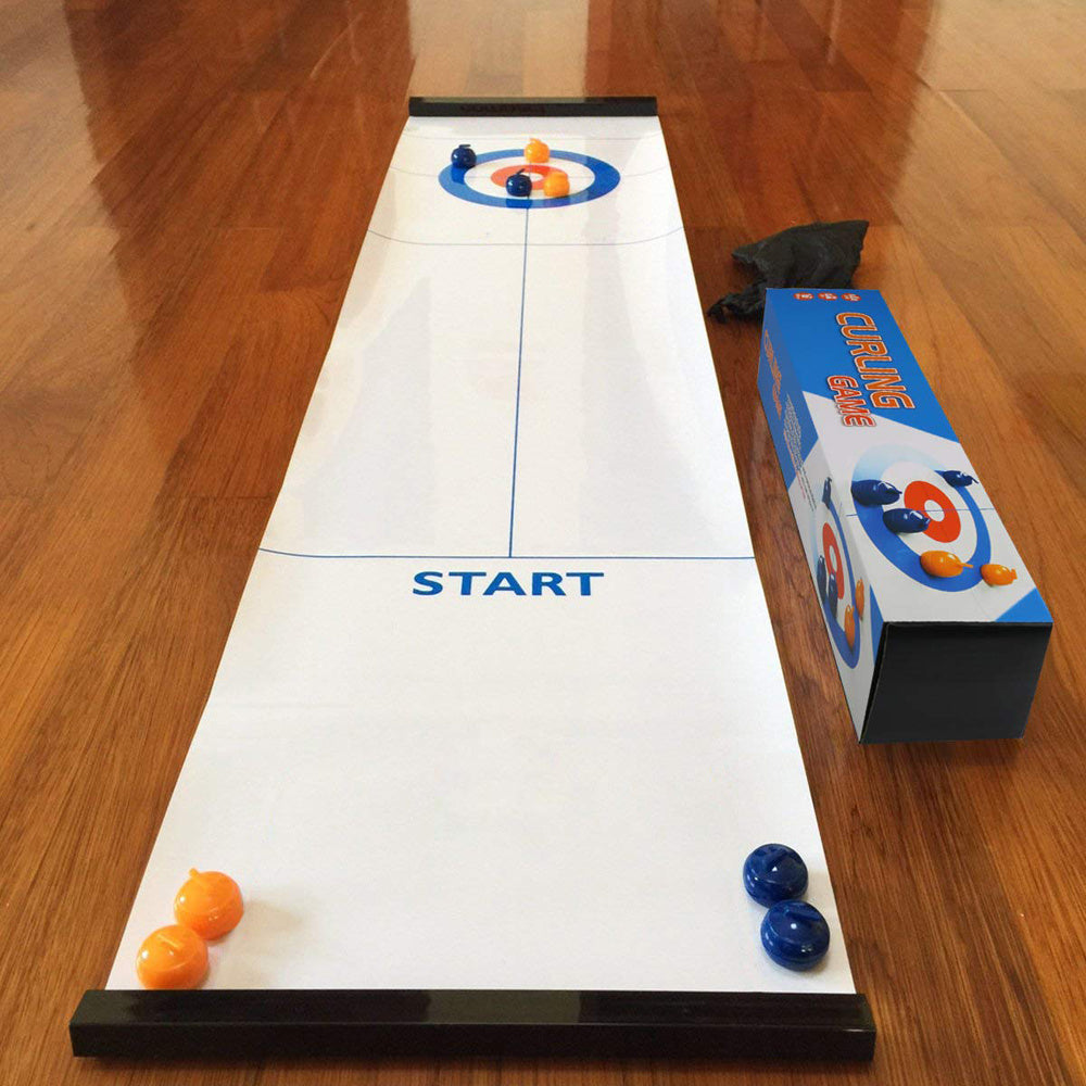 Tisch Curling Spiel – Mini Curling Game Set für Party & Büro